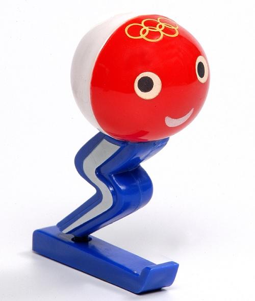 Figurine SCHUSS JO Grenoble 1968 - Mascotte Olympique Vintage France